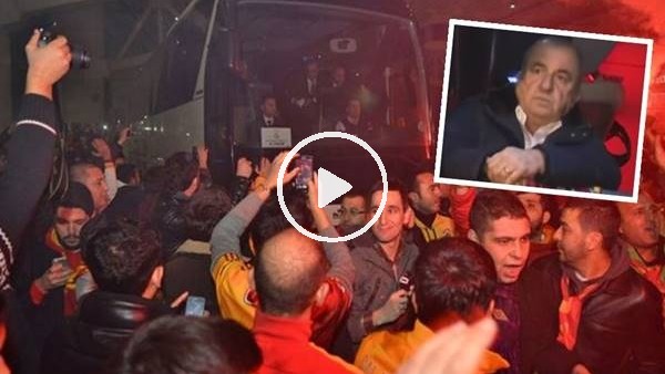 Galatasaray taraftarından takıma destek