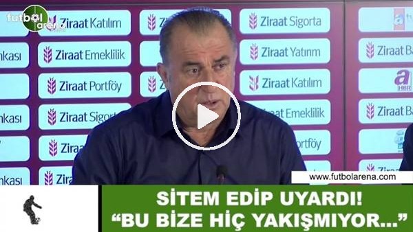 Fatih Terim sitem edip uyardı! "Bu bize hiç yakışmıyor..."