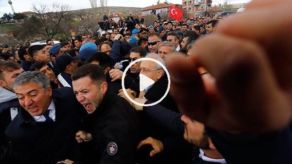 Kemal Kılıçdaroğlu'na şehit cenazesinde saldırı