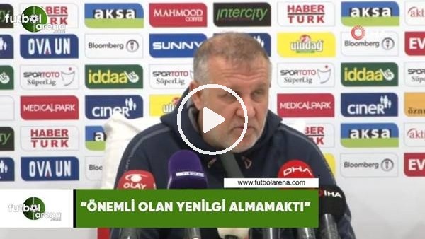 Mesut Bakkal: "Önemli olan yenilgi almamaktı"