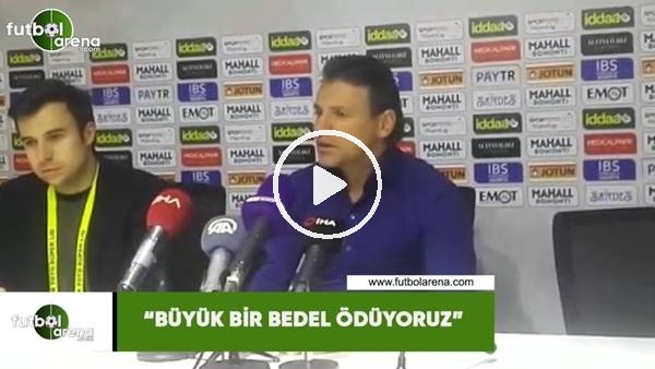 Tamer Tuna: "Büyük bir bedel ödüyoruz"