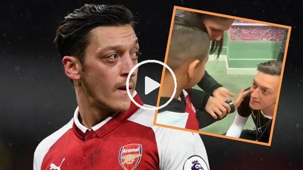 Görme engelli çocuğun Mesut Özil hayali gerçek oldu...