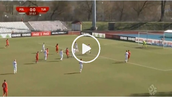 Sühan Demirel'in U16 maçında Polonya'ya attığı muhteşem gol
