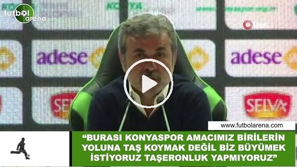 Aykut Kocaman: "Burası Konyaspor amacımız birilerinin yoluna taş koymak değil"