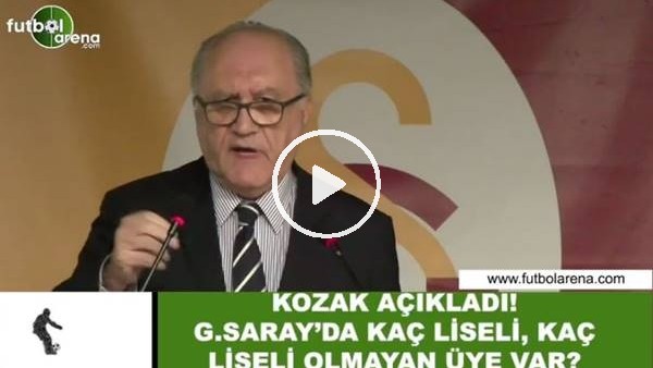 Hayri Kozak açıkladı! Galatasaray'da liseli kaç, liseli olmayan kaç üye var?