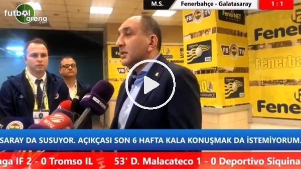 Semih Özsoy: "Beraberlik kabul etmeyecemiğiz bir sonuç"