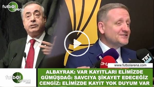 Göksel Gümüşdağ, Abdurrahim Albayrak ve Mustafa Cengiz arasında "VAR" polemiği