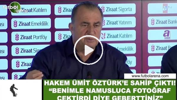 Fatih Terim, Ümit Öztürk'e sahip çıktı! "Benimle namusluca fotoğraf çektirdi diye geberttiniz"
