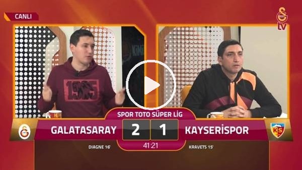 Diagne'nin 2. golünde GS TV spikerleri