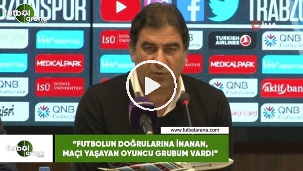 Ünal Karaman: "Futbolun doğrularına inanan, maçı yaşayan oyuncu grubum vardı"