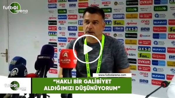 Murat Şahin: "Haklı bir galibiyet aldığımızı düşünüyorum"