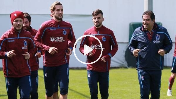 Trabzonspor, Bursaspor maçının hazırlıklarına ara vermeden başladı