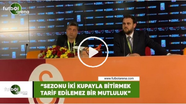 Levent Şahin: "Sezonu 2 kupayla bitirmek tarif edilemez bir mutluluk"