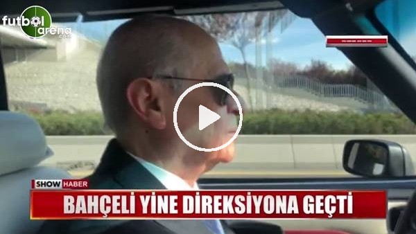 Devlet Bahçeli, "BJK" plakalı klasik aracıyla turladı