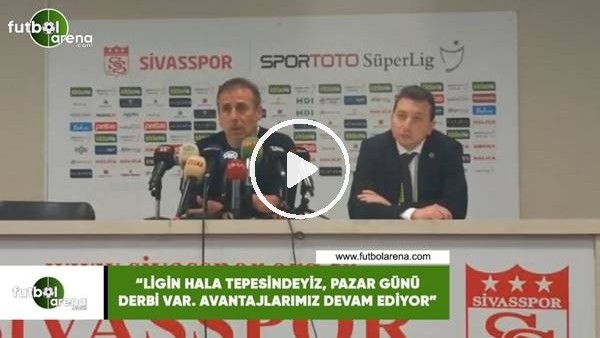 Abdullah Avcı: "Ligin hala tepesindeyiz"