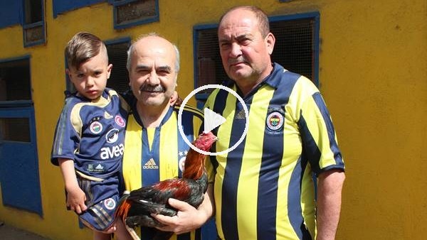 Horozunu satarak "Fener Ol" kampanyasına destek verdi