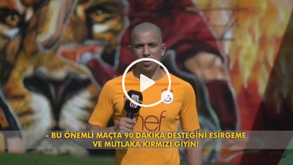 Galatasaray'dan taraftarlara çağrı! "Şampiyonlukiçin kırmızı giyin"