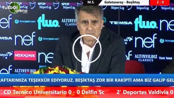 Şenol Güneş, şampiyonluk yarışıyla ilgili konuştu