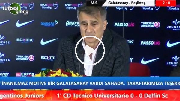 Şenol Güneş: "İki kere aynı hatayı yaptığımız çin maçı kaybettik"