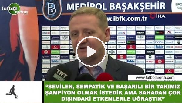 Göksel Gümüşdağ: "Sempatik  bir takımız sahadan çok dışındaki etkenlerle uğraştık"