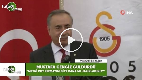 Mustafa Cengiz güldürdü! "Metni pot kırmayım diye bana mı hazırladınız?"