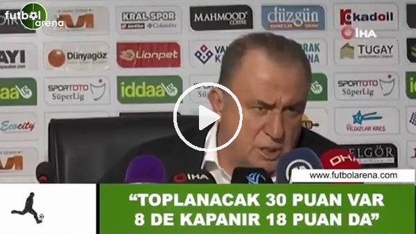 Fatih Terim: "8 puan fark kapanır" (3 Mart 2019)