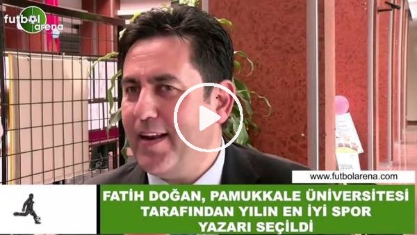 Fatih Doğan, Pamukkale Üniversitesi tarafından yılın en iyi spor yazarı seçildi