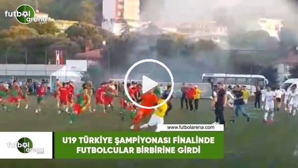 U19 Türkiye Şampiynoası finalinde futbolcular birbine girdi