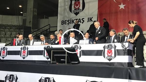 Beşiktaş Divan Kurulu'nda Ahmet Ürkmezgil'e  protesto