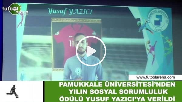 Pamukkale Üniversitesi, Yılın Sosyal Sorumluluk Ödülünü Yusuf Yazıcı'ya verdi