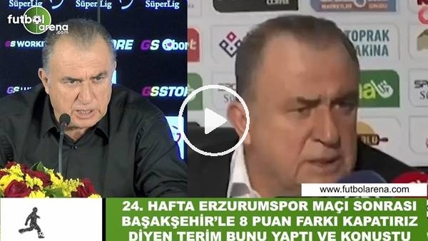 8 puan farkı kapatırız diyen Fatih Terim bunu yaptı ve konuştu