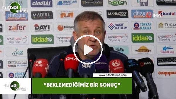 Mesut Bakkal: "Beklemediğimiz bir sonuç"