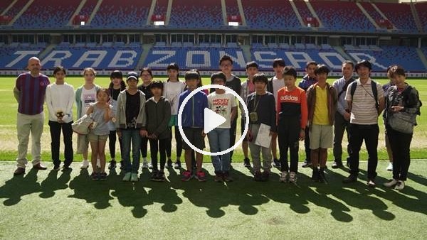 Japonyadan gelen çocuklar, Trabzonspor klubünü gezdi