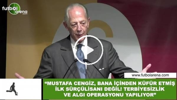 Farun Süren: "Mustafa Cengiz, bana içinden küfür etmiş ilk sürçülisanı değil!"