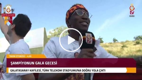 Galatasaraylı futboluların şampiyonluk coşkusu