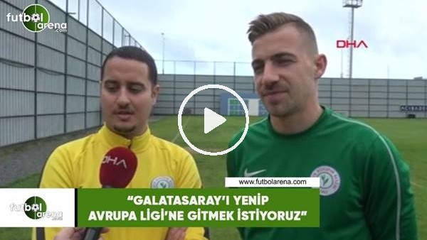 Dario Melnjak: "Galatasaray'ı yenip Avrupa'ya gitmek istiyoruz"