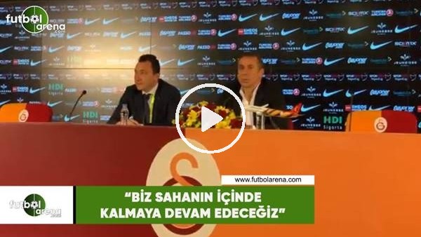 Abdullah Avcı: "Biz sahanın içinde kalmaya devam edeceğiz"