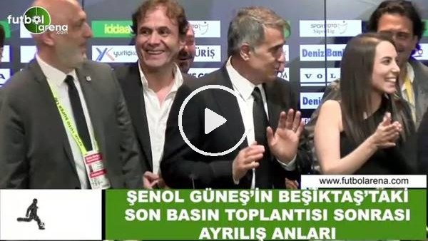 Şenol Güneş'in Beşiktaş'taki son basın toplantısından ayrılış anları