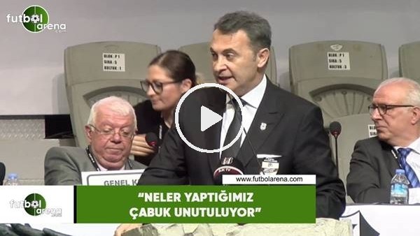 Fikret Orman: "Neler yaptığımız çabuk unutuluyor"