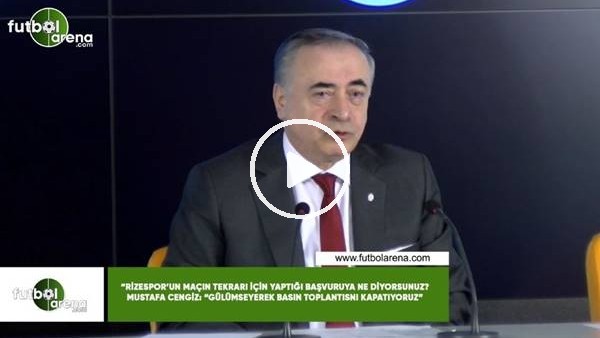 Mustafa Cengiz'den Çaykur Rizespor'un başvuru sorusuna! "Gülümseyerek basın toplantısını kapatıyoruz"