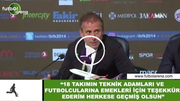 Abdullah Avcı, basın toplantısında herkese teşekkür etti