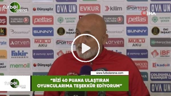 Hikmet Karaman: "Bizi 40 puana ulaştıran oyuncularıma teşekkür ediyorum"