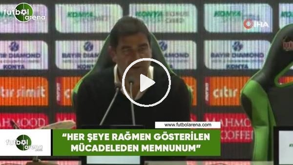 Ünal Karaman: "Her şeye rağmen gösterilen mücadeleden memnunum"