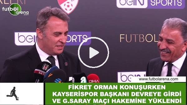 Fikret Orman konuşurken Erol Bedir araya girdi ve Arda Kardeşler'e yüklendi