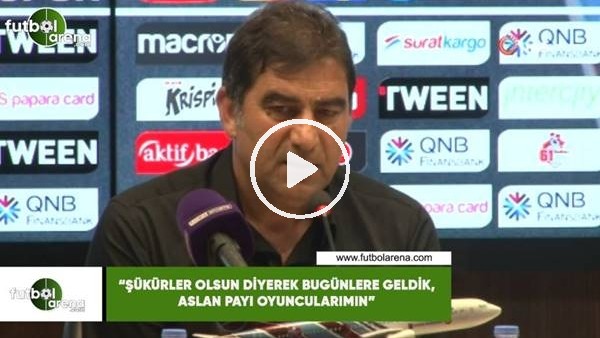 Ünal Karaman: "Şükürler olsun diyerek bugünlere geldik, aslan payı oyuncularımın"