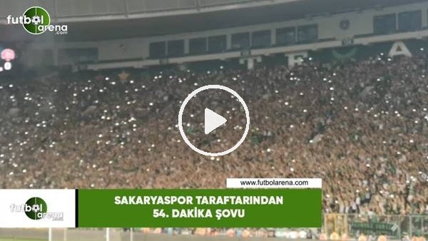 Sakaryaspor taraftarından 54. dakika şovu