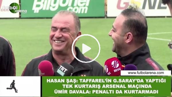 Hasan Şaş ve Ümit Davala, Taffarel'e böyle takıldı