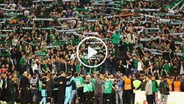 Sakaryaspor taraftarından Göztepe tezahüratı