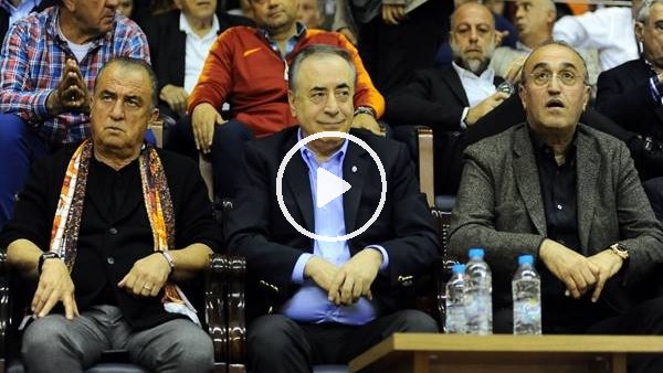 Mustafa Cengiz ile Semih Özsoy derbiyi protokolden takip etti