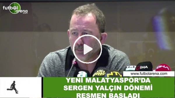Sergen Yalçın: "Hedefimiz UEFA şampiyonluğu değil ama bir yerlere gelmek istiyoruz"